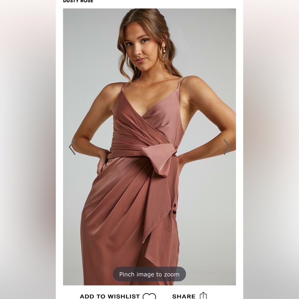 Showpo How Will I Know dress in Dusty Rose